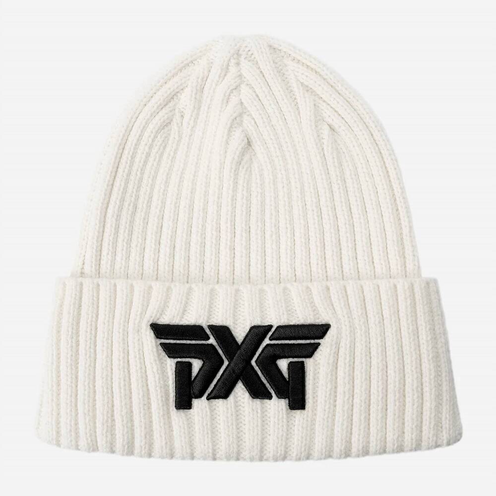 NEW PXG unisex knit fleece beanie in white